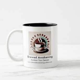 Personalised Business Promotional Logo Two-Tone Coffee Mug