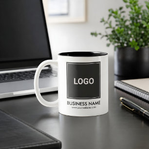 Personalised Business Promotional Logo Two-Tone Coffee Mug
