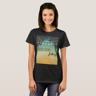 Personalised Business T-Shirt Beach Sunset Palm Tr