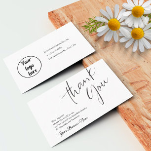Personalised Business Thank You Card