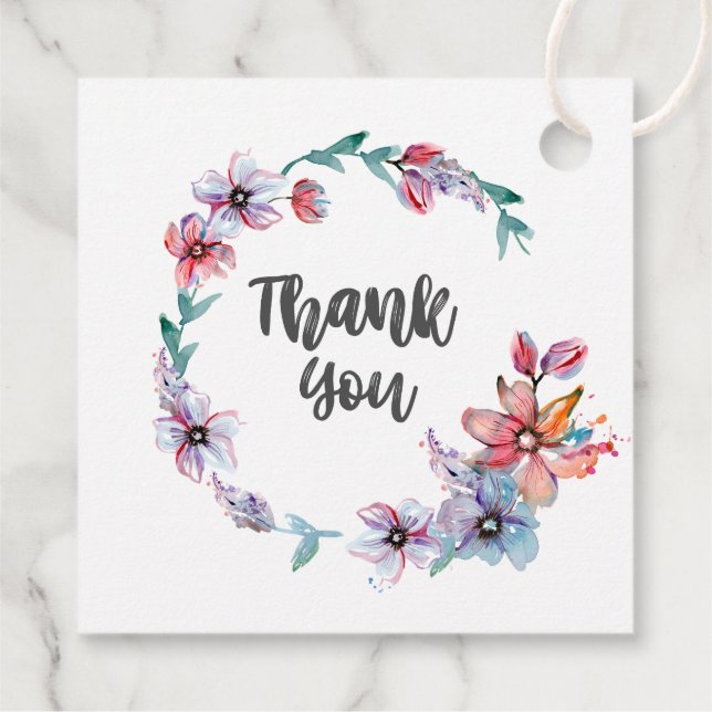 Personalised Business Thank You  Hang Tag (Back)