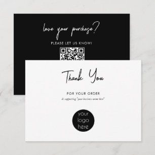 Personalised Business Thank You Logo Card