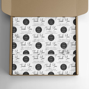 Personalised Business Thank You Logo Marble Tissue Paper