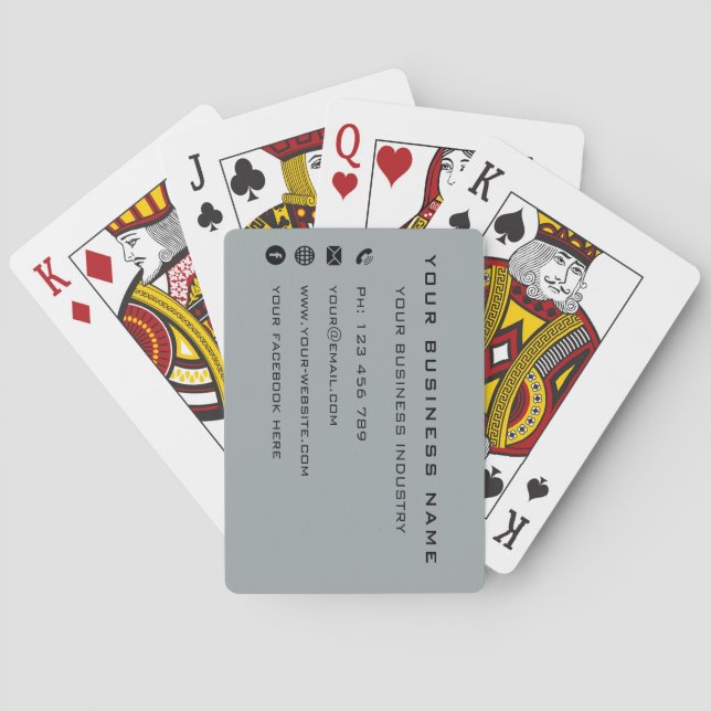 Personalised Business Your Design Playing Cards (Back)