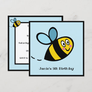 Personalised Busy Bumblebee Invitation
