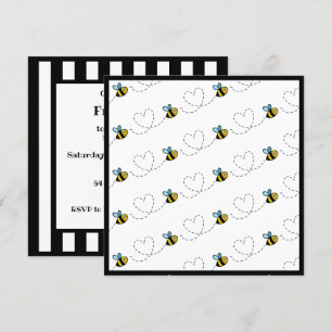 Personalised Busy Bumblebee Invitation