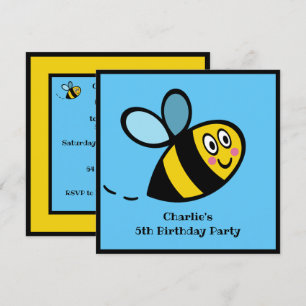 Personalised Busy Bumblebee Invitation