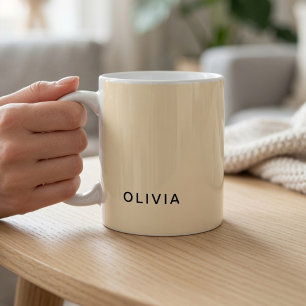 Personalised Buttercream Custom Name Coffee Mug