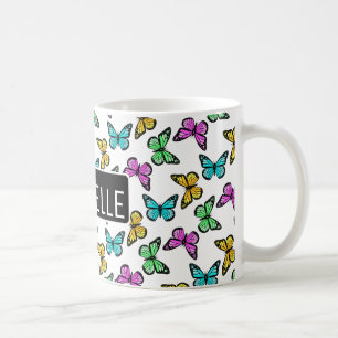 Personalised Butterflies Coffee Mug