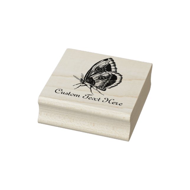 Personalised Butterfly #3 Rubber Stamp (Stamp)