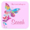 Personalised Butterfly Bookplate Sticker