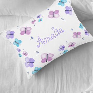 Personalised Butterfly Lilac Decorative Cushion