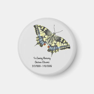 Personalised Butterfly Memorial Magnet