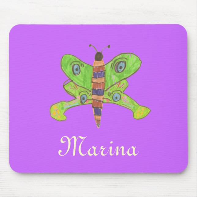 Personalised butterfly mousepad (Front)