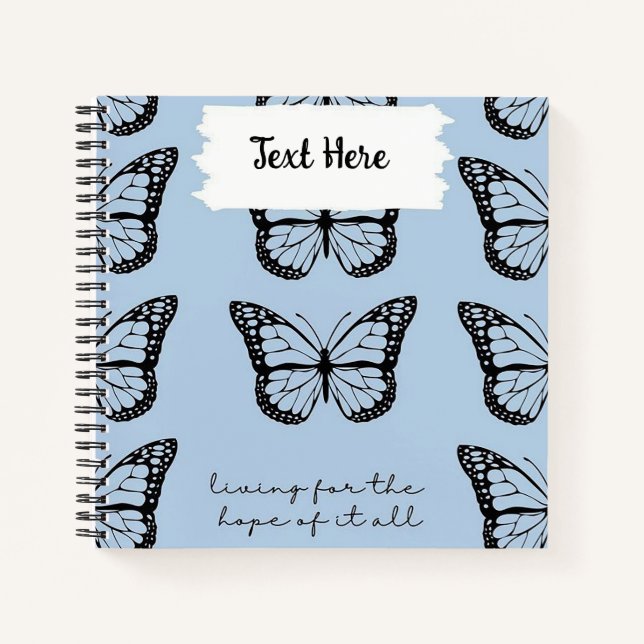 Personalised Butterfly Notebook (Front)