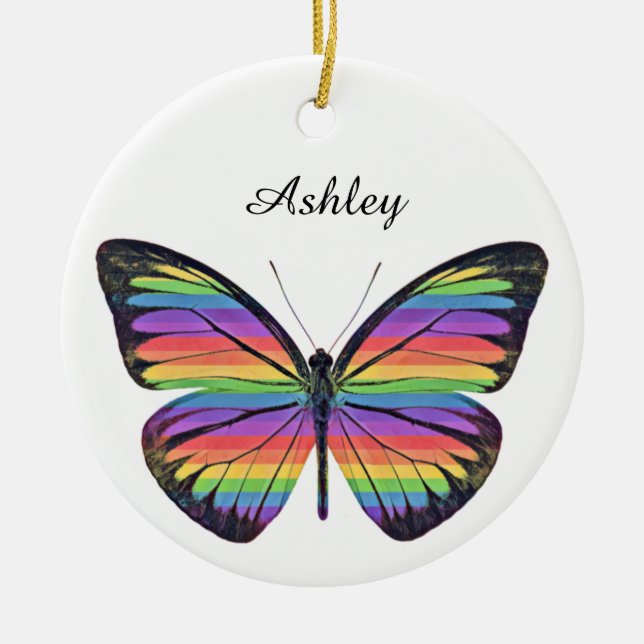 Personalised Butterfly Ornament (Front)