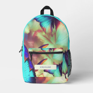 Personalised Butterfly Printed Backpack