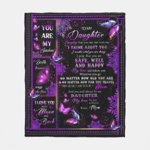 Personalised Butterfly To My Daughter Blanket