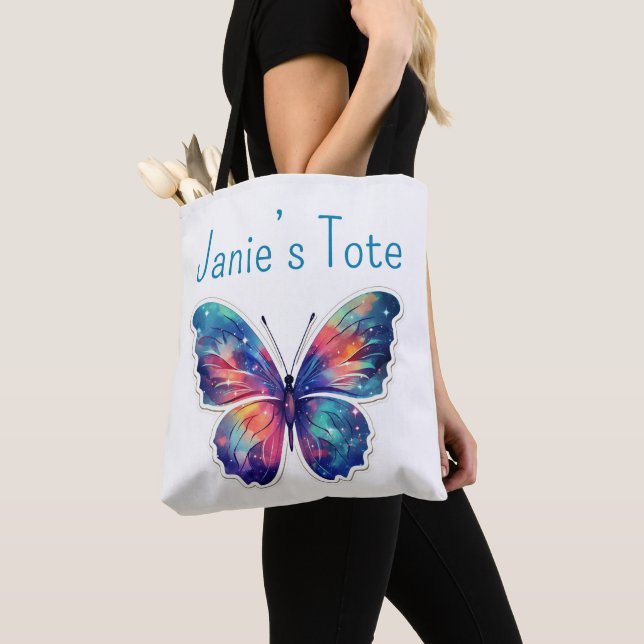 Personalised butterfly tote bag (Close Up)