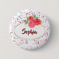 Personalised Buttons, custom Buttons, name