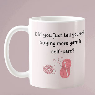 Personalised “Buying Yarn Is Self-Care” Mug