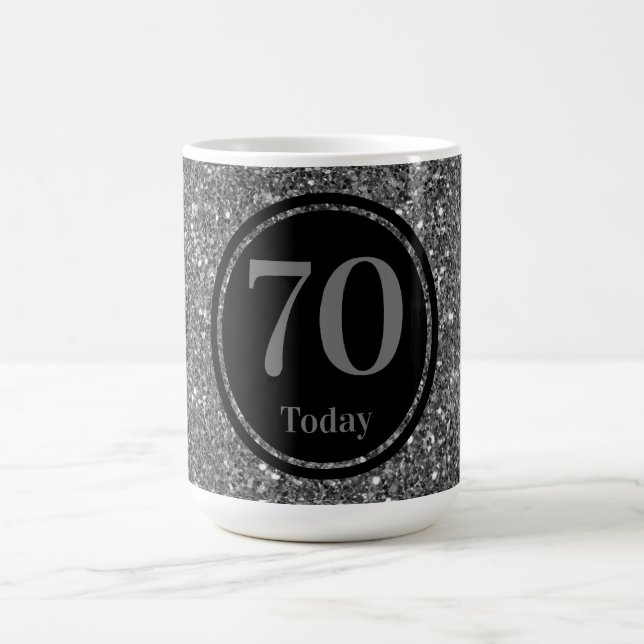 Personalised by year special birthday mug 70th (Center)
