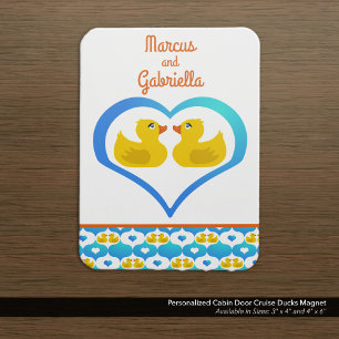 Personalised Cabin Door Cruise Ducks Magnet