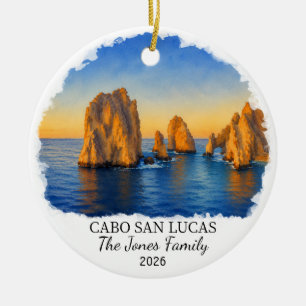 Personalised Cabo San Lucas Ceramic Ornament, Cust Ornament