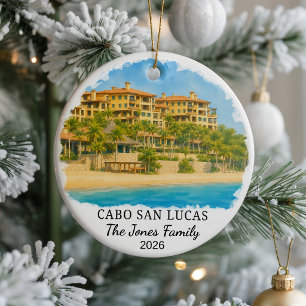 Personalised Cabo San Lucas Ceramic Ornament, Cust Ornament