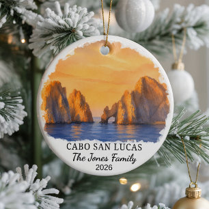 Personalised Cabo San Lucas Ceramic Ornament, Cust Ornament