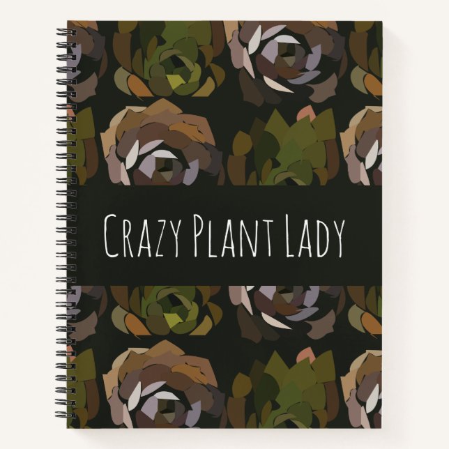 Personalised Cactus Botanical  Notebook (Front)