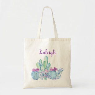 Personalised Cactus Succulent Tote