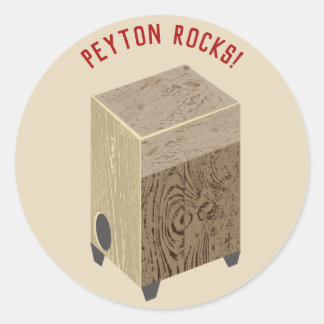 Personalised Cajon Drum Stickers