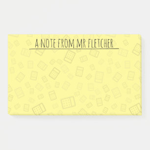 Personalised Calculator Pattern Notes