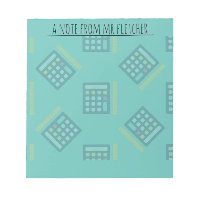 Personalised Calculators Math Post-it Notes (Front)