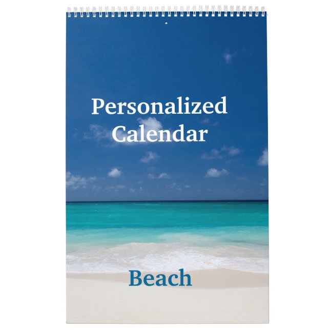 Personalised Calendar - Beach (Cover)