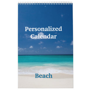 Personalised Calendar - Beach