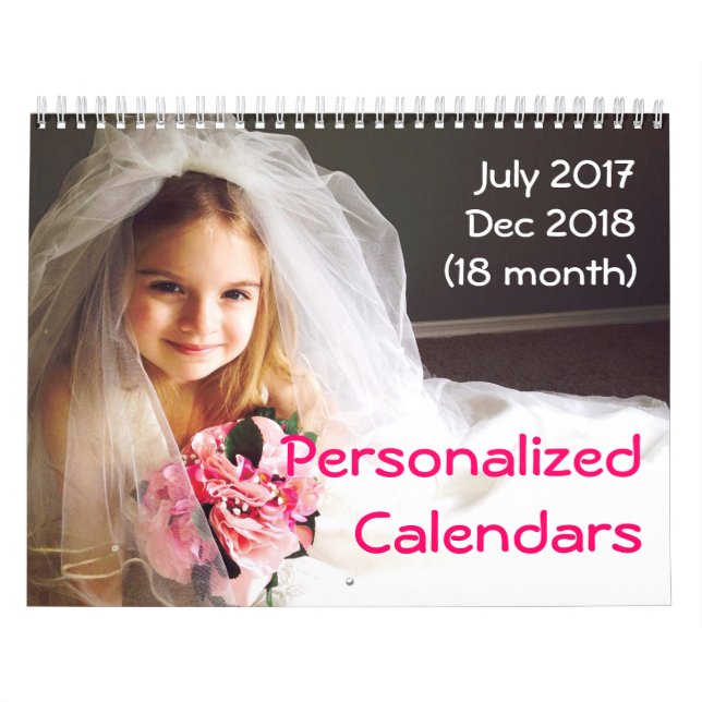 Personalised Calendars 2017-2018 18 Month Calendar (Cover)