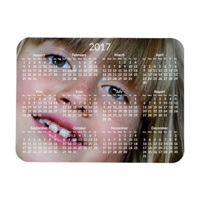 Personalised Calendars 2017 Flexible Magnet (Horizontal)