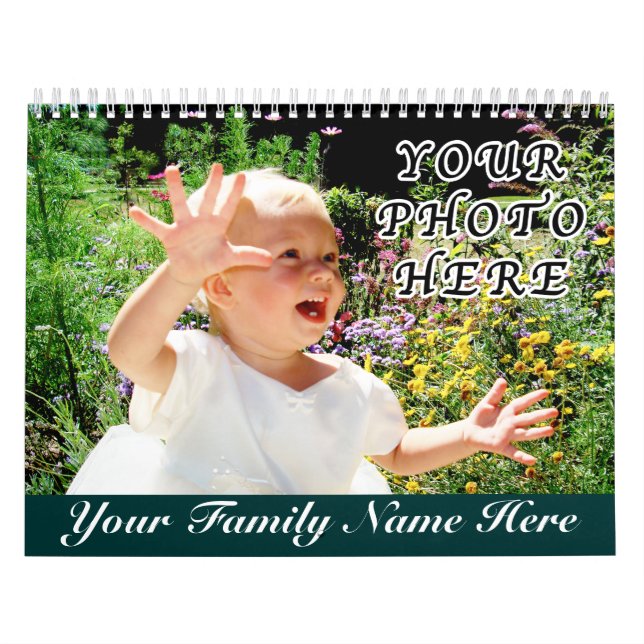 Personalised Calendars with YOUR NAME and PHOTOS (Cover)