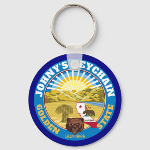 Personalised California Keychain