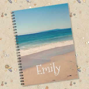 Personalised California Vacation Beach Photo Notebook