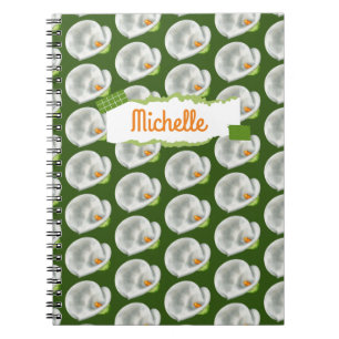 Personalised Calla Lilly Pattern Notebook