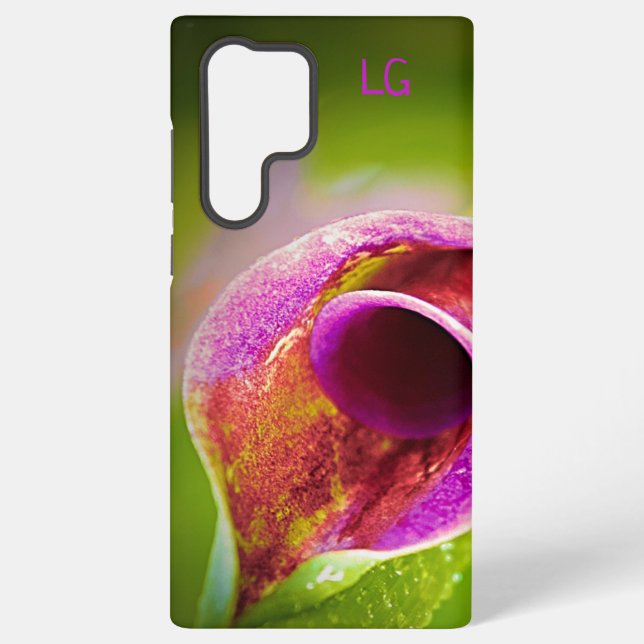 Personalised Calla Lily Flower Samsung Case  (Back)