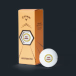 Personalised Callaway Golf Warbird Golf Balls<br><div class="desc">Easily personalise by changing the text on the template. Makes a great golfing gift. Sold in packs of 3. HEX Aerodynamics creates long, penetrating distance and provides better low-speed lift for Warbird. The Warbird Core creates a thinner cover that enhances feel without sacrificing speed and distance off the tee. Larger,...</div>