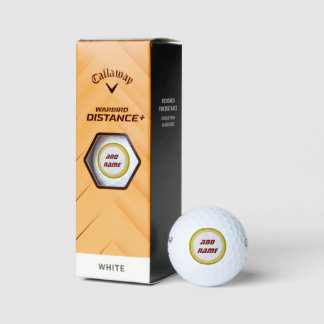 Personalised Callaway Golf Warbird Golf Balls