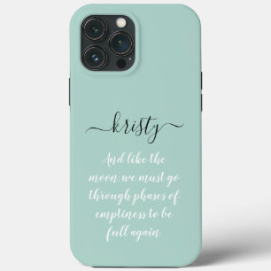 Personalised, calligraphy name, pastel iPhone 13 pro max case