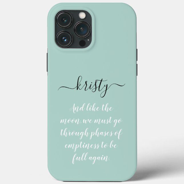 Personalised, calligraphy name, pastel Case-Mate iPhone case (Back)