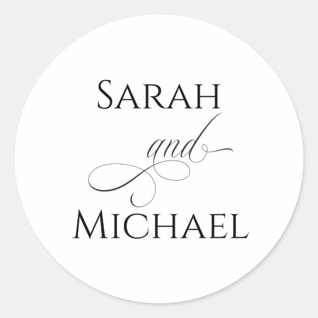Personalised Calligraphy Stickers (Front)