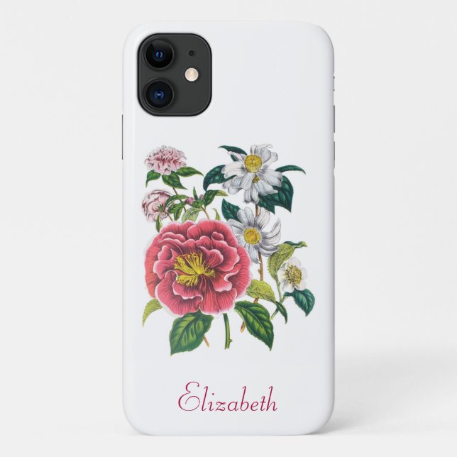 Personalised Camellias Case-Mate iPhone Case (Back)